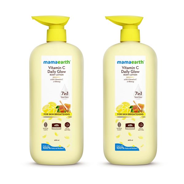 Mamaearth Vitamin C Daily Glow Body Lotion For Skin Brightening