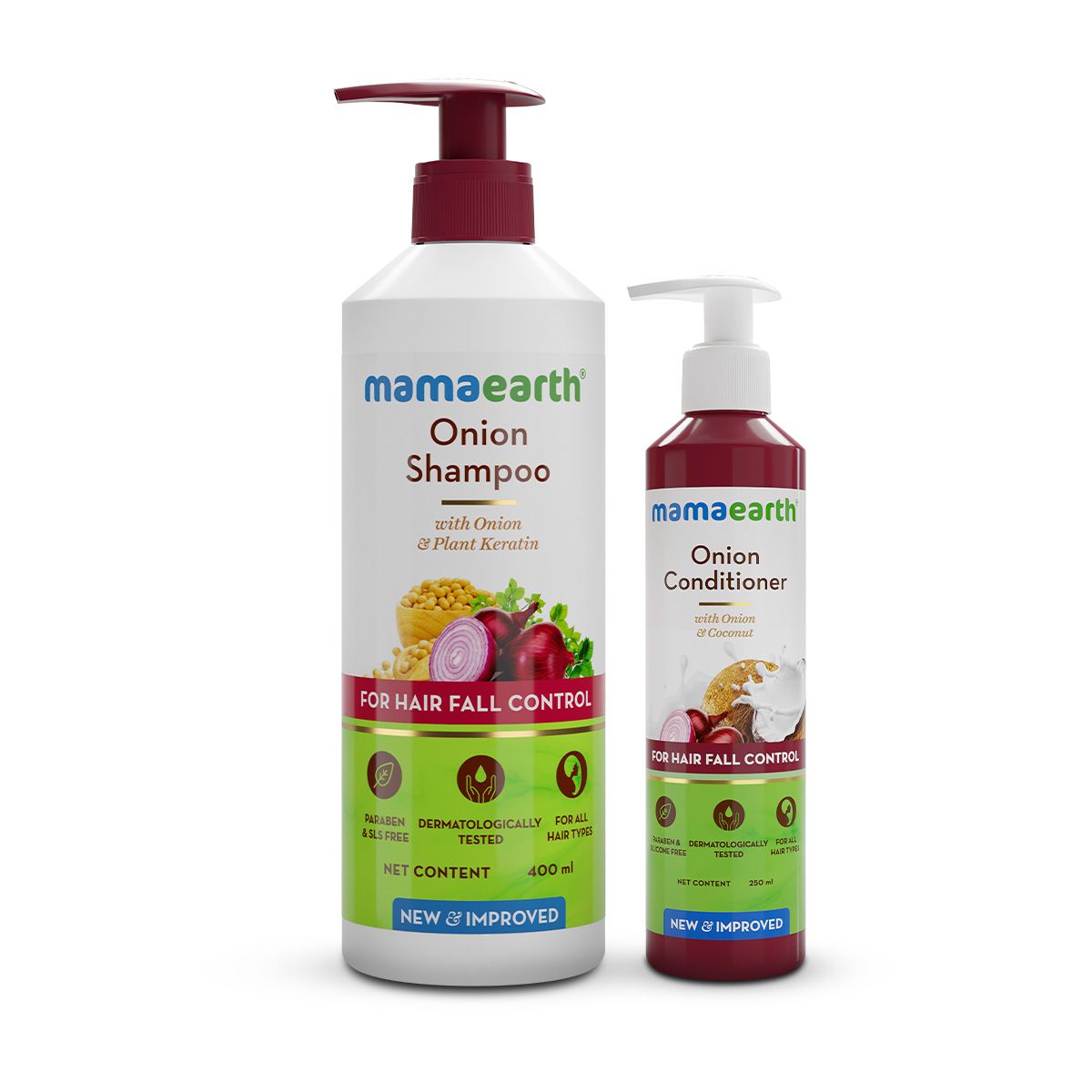 Onion Shampoo 400ml and Onion Conditioner 250ml Combo width=