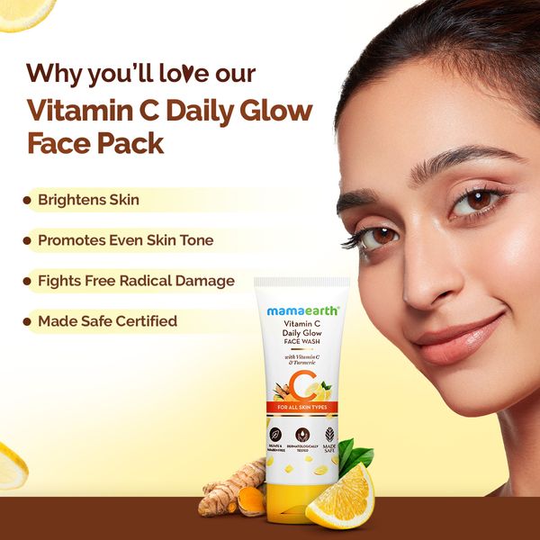 Vitamin C Face Wash with Vitamin C and Turmeric for Skin Illumination  100ml