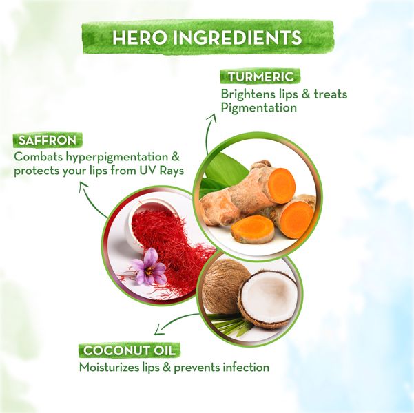 Ubtan Lip Balm for Dark Lips with Turmeric & Saffron 2 g