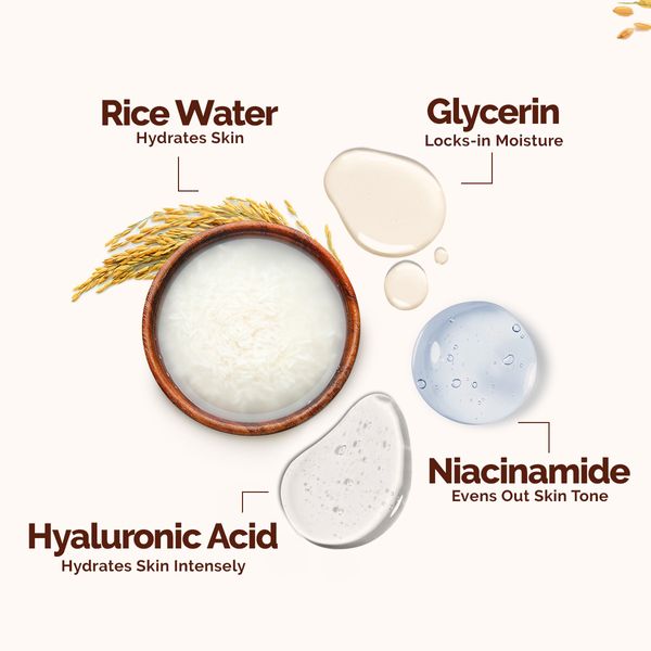Rice Dewy Bright Light Gel Moisturizer with Rice & Niacinamide For ...
