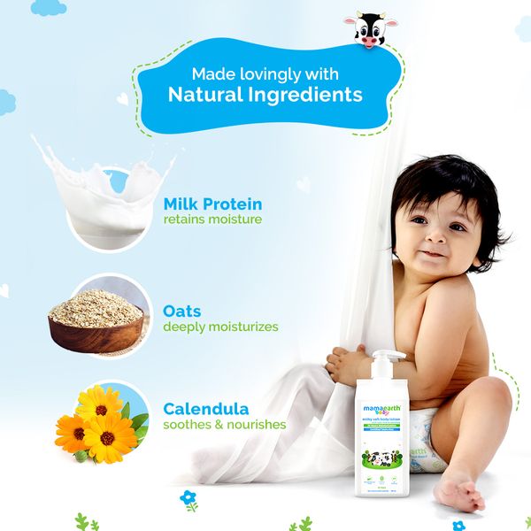 Milky Soft Body Lotion with Oats and for Babies -400ml