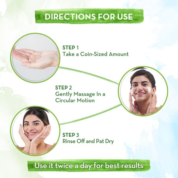 Aloe Gentle Face Wash with Aloe Vera & Glycerin for Normal to Sensitive Skin - 150 ml