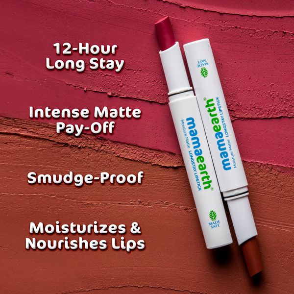 Moisture Matte Long Stay Carnation Lipstick - 2g