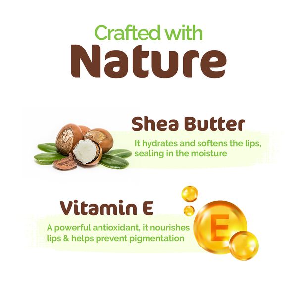 Shea Butter Lip Balm with Vitamin E for Soft Lips Mamaearth