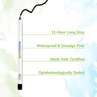 Charcoal Black Long Stay Kohl With Ophthalmologically Tested