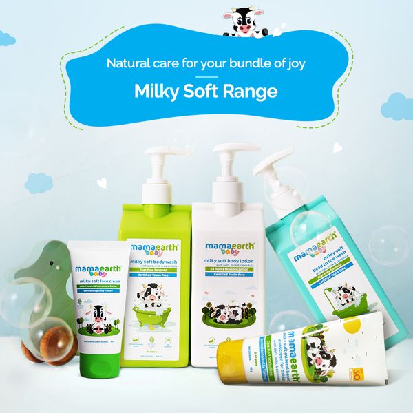 Milky Soft Top to Toe Wash for Babies- 400ml Mamaearth