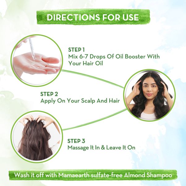 Mamaearth Almond Oil Hair Booster for Hair Growth - 30ml