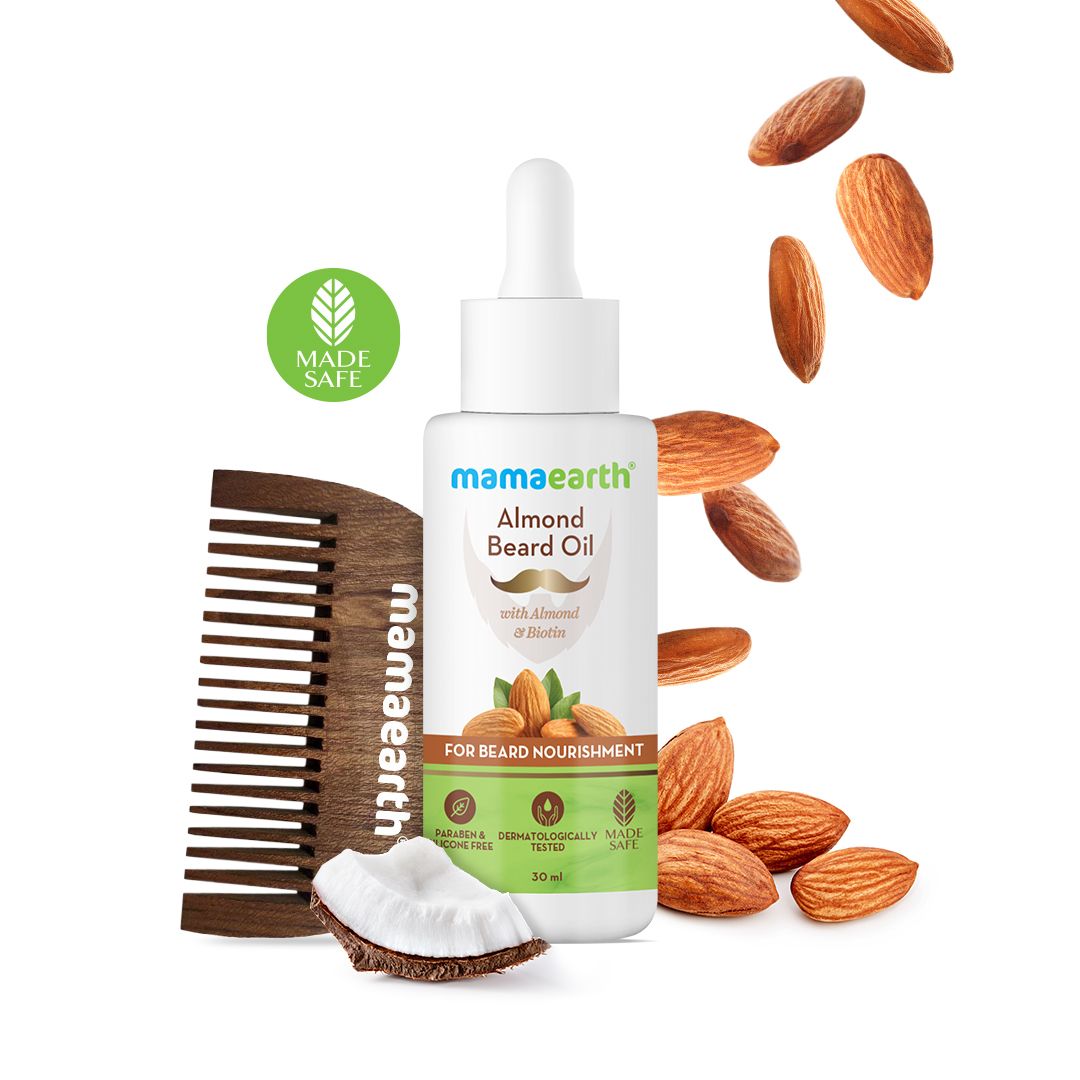 Almond Beard Oil with Almond & Biotin For Beard Nourishment 30 ml