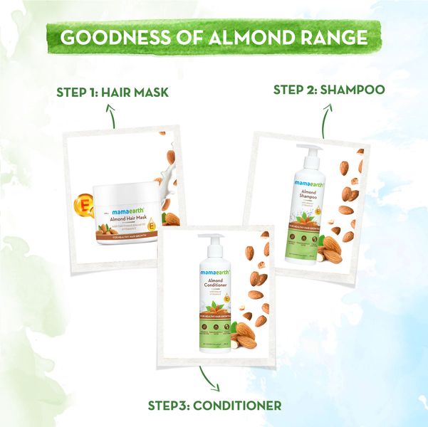 Good Hair Care Regimen with Mamaearth Almond Hair Mask