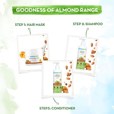 Good Hair Care Regimen with Mamaearth Almond Hair Mask