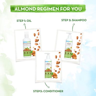 Hair care regimen with almond oil