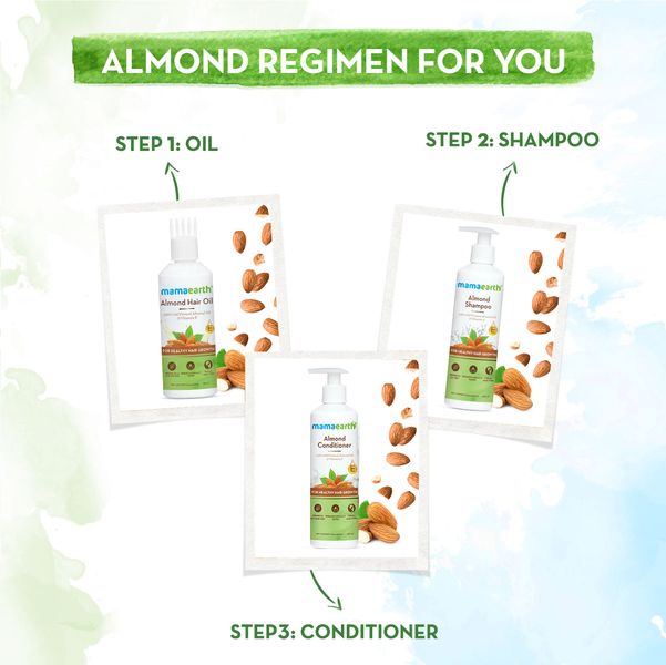 Almond hair care regimen 
