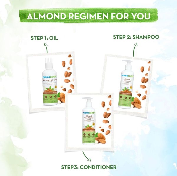 Almond hair care regimen 
