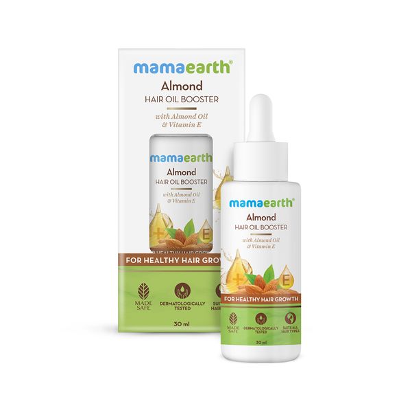 Mamaearth Almond Hair Oil Booster with almond oil and vitamin e
