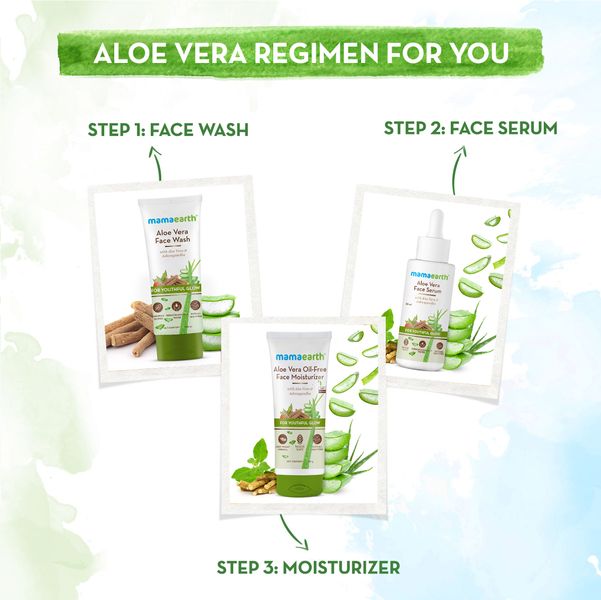 Aloe Vera Oil-Free Face Moisturizer with Aloe Vera & Ashwagandha for a Youthful Glow - 80 g