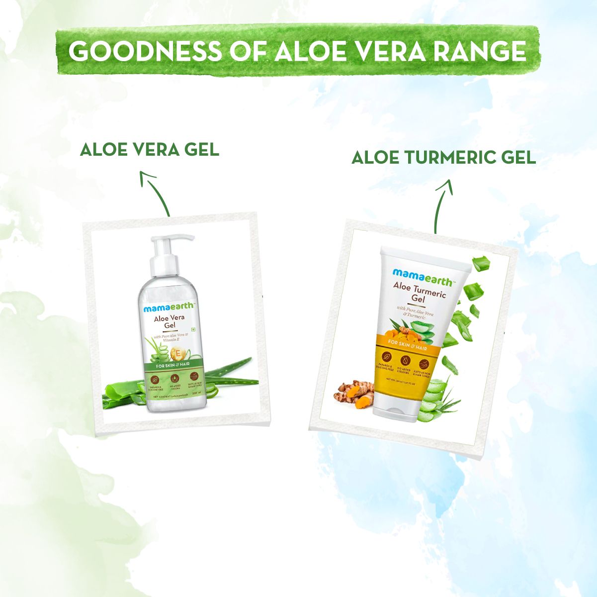 Pure Aloe Vera Gel for Face, Hair & Skin in India | Mamaearth
