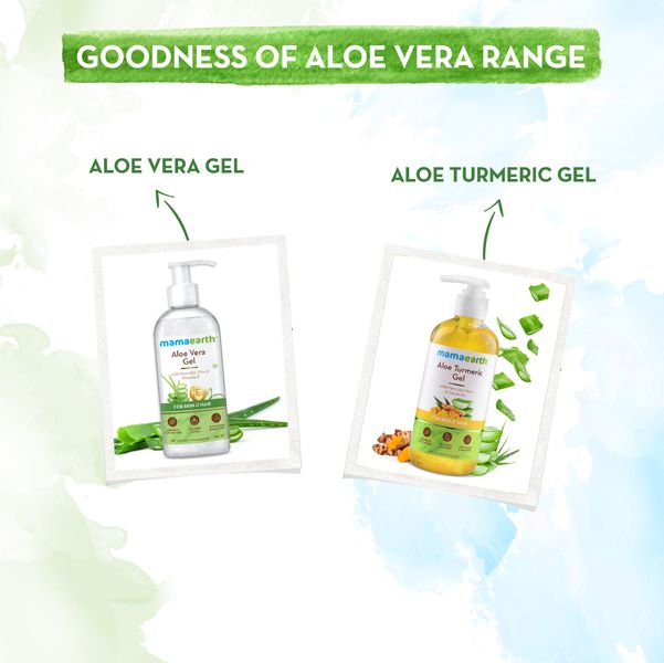 the goodness of aloe vera range of Mamaearth 