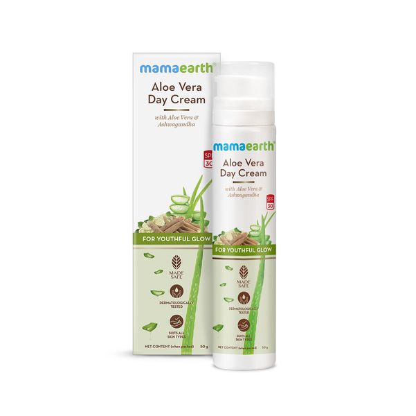 Mamaearth Aloe Vera Day Cream for a Youthful Glow 