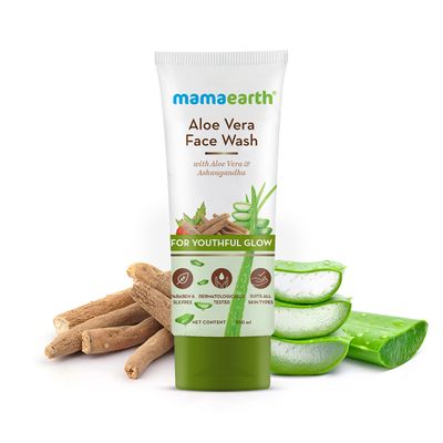 mamaearth aloe vera face wash for oily skin 