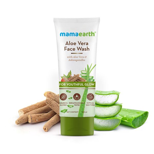 Aloe Vera Face Wash with Ashwagandha for Youthful Glow -100ml