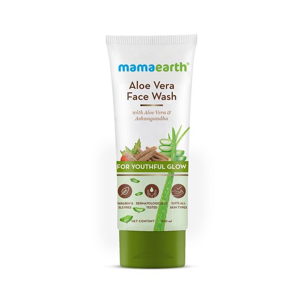 Aloe Vera Face Wash with Ashwagandha for Youthful Glow -100ml