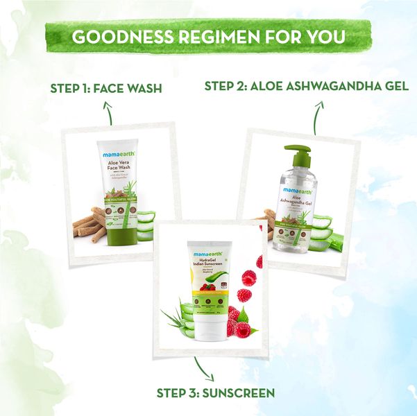 Goodness regimen with Aloe vera for Mamaearth 