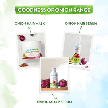 Goodness Of Onion Range Of Mamaearth 