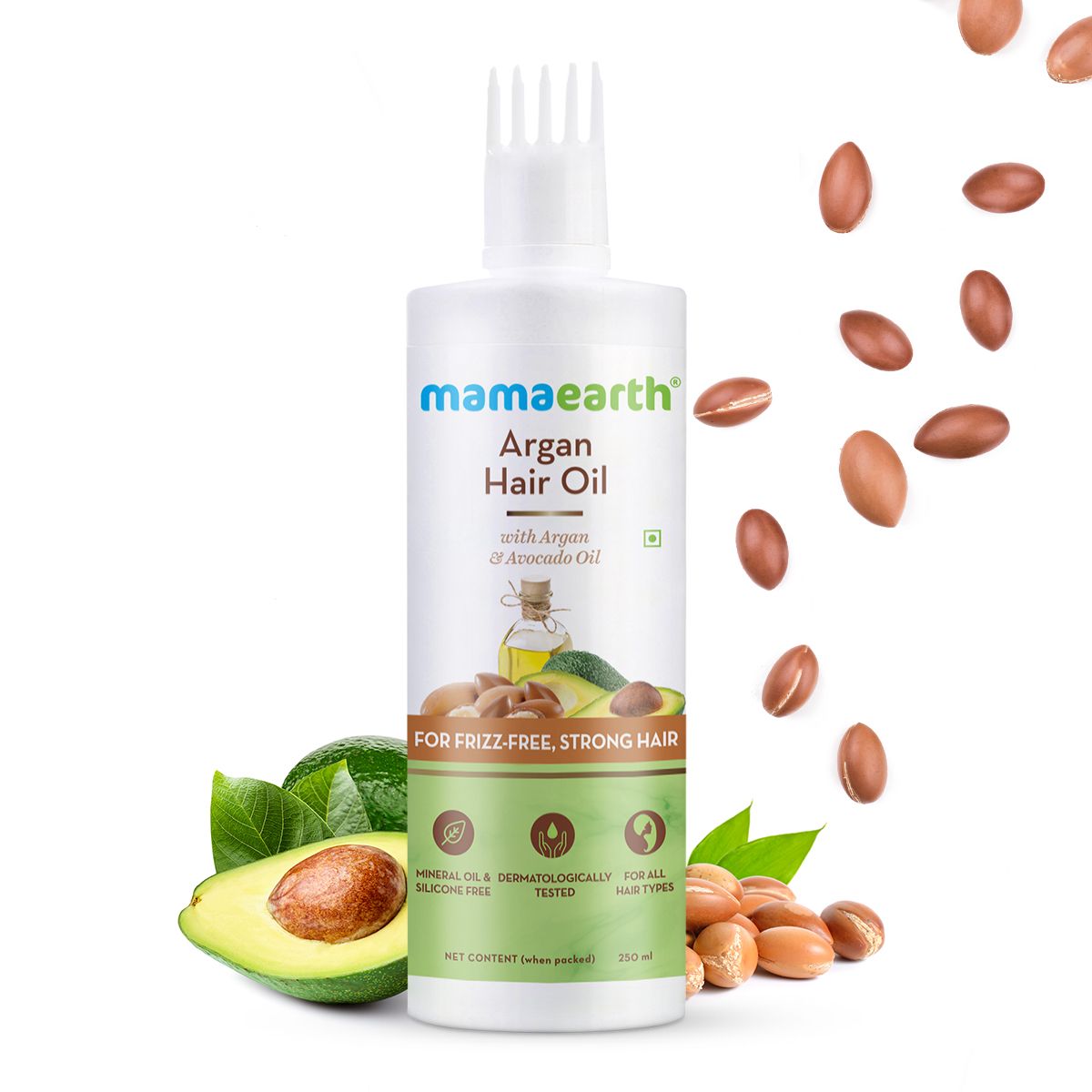 Argan Oil for Hair with Avocado Oil for Frizz-Free Hair - 250 ml