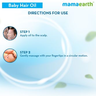 How to use mamaearth baby hair oil