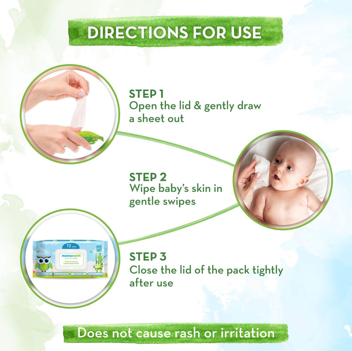 Baby Wet Wipes Organic Bamboo Based Baby Wipes | Mamaearth