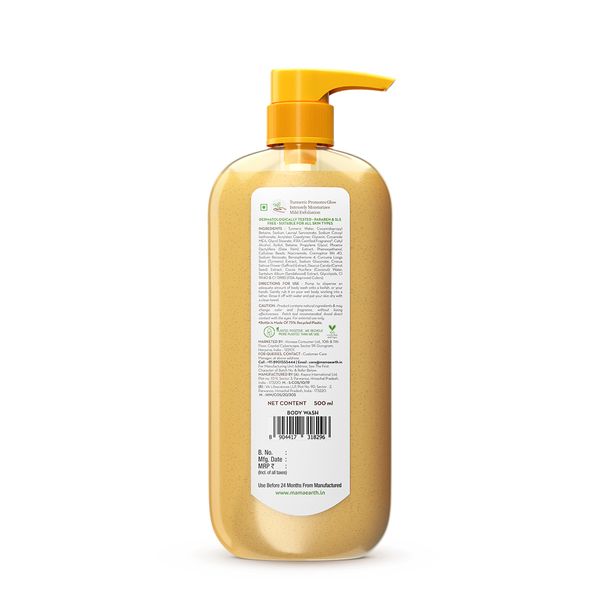 Ubtan Moisturizing Body Wash with Turmeric Saffron for Tan Removal 500  ml