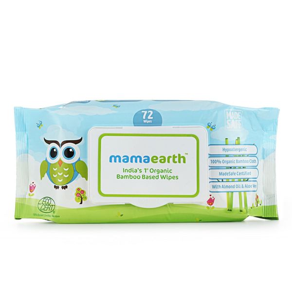 Baby Wipes, 100% Organic Bamboo Based for Sensitive Skin