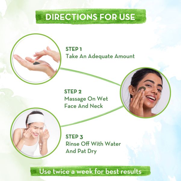 Charcoal Face Scrub for Oily Skin & Normal Skin 100g