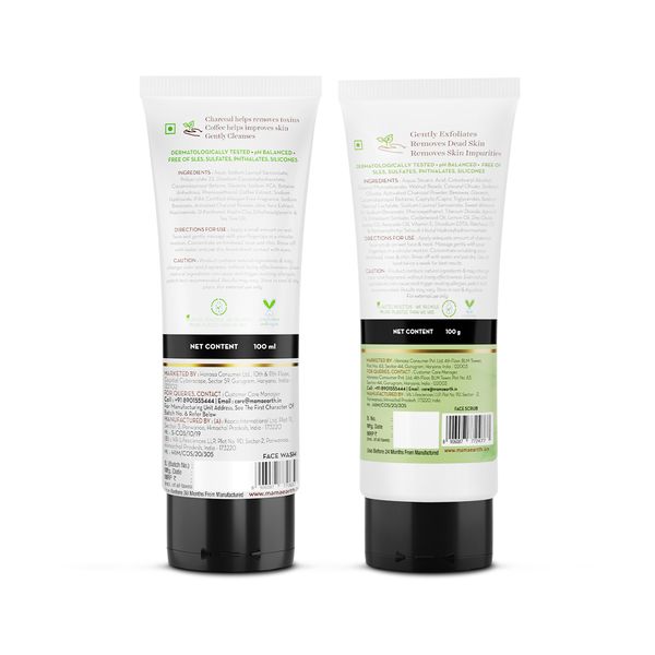 Charcoal Face Wash & Scrub Combo