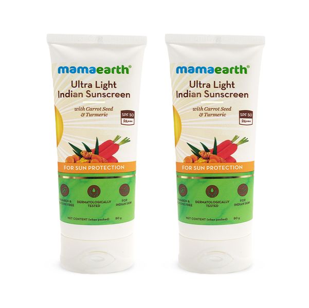 Ultra Light Indian Sunscreen with Carrot Seed, Turmeric and SPF 50 PA