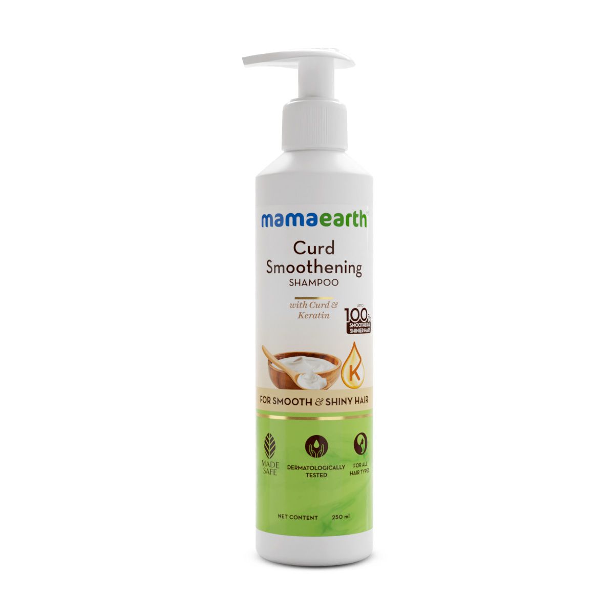 Hair Smoothening Shampoo with Curd for Shiny Hair 250 ml