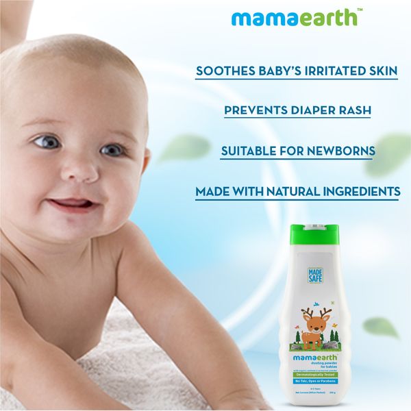 Buy Mamaearth Dusting Powder with Organic Oatmeal and Arrowroot Powder