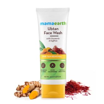mamaearth ubtan  face wash, face wash for lightening skin