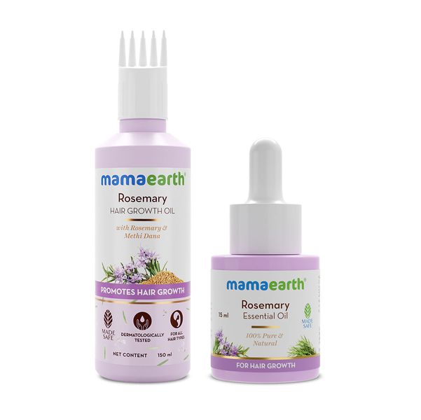 Rosemary Hair Regrowth Combo (Rosemary Hair Growth Oil 150 ml + Rosemary Essential Oil 15 ml)