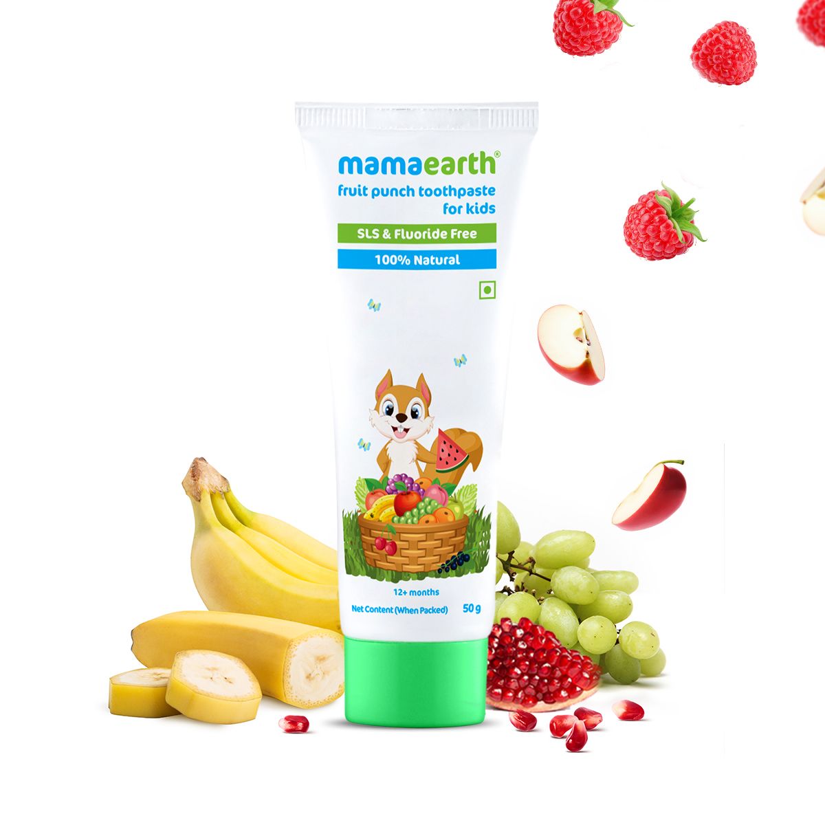 Toothpaste for Kids with Fruit Punch Mamaearth