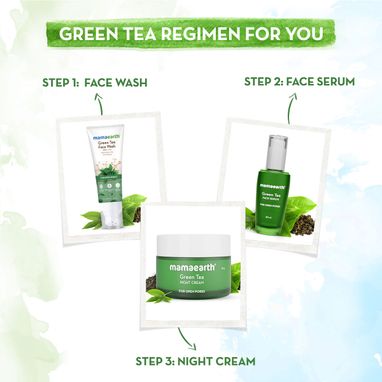 green tea night cream with collagen