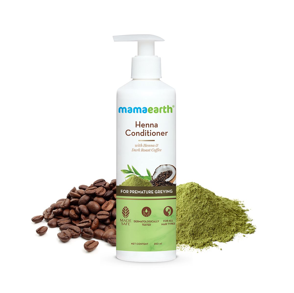 Henna Conditioner for Grey Hair 250 ml | with Deep Roast Coffee