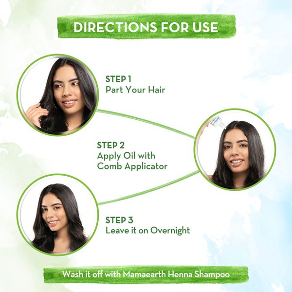 How to use Mamaearth Henna Hair Oil 
