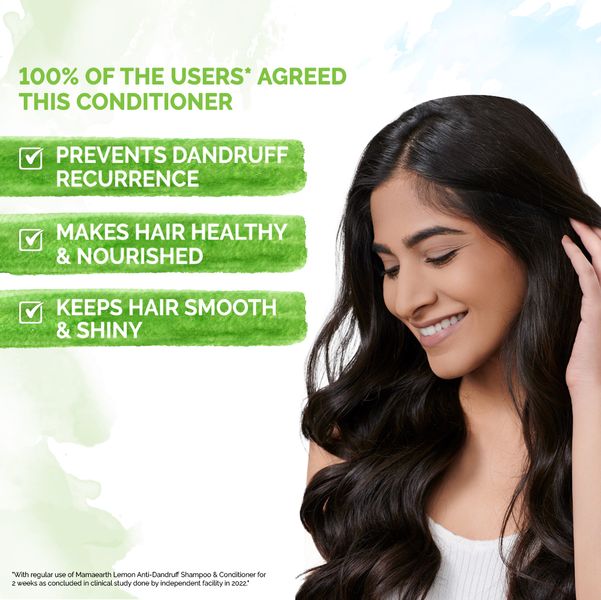 Mamaearth Lemon Anti Dandruff Conditioner 250 ml Controls Frizz