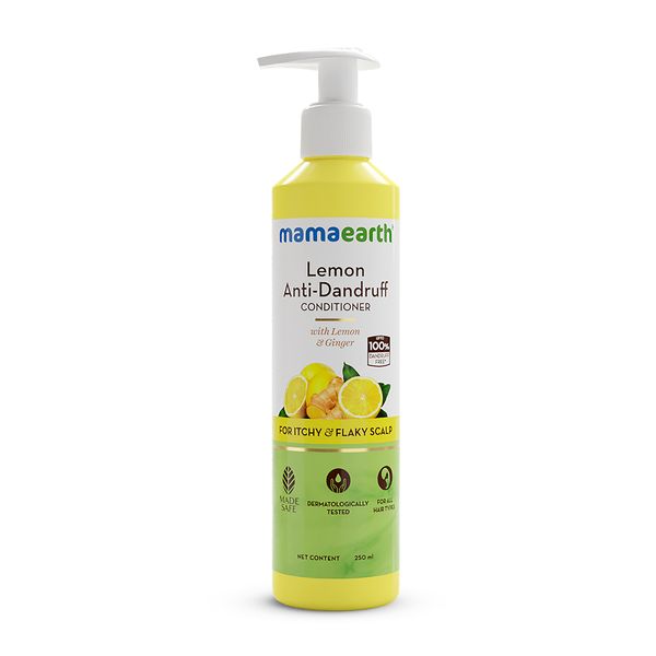 Mamaearth Lemon Anti Dandruff Conditioner 250 ml Controls Frizz