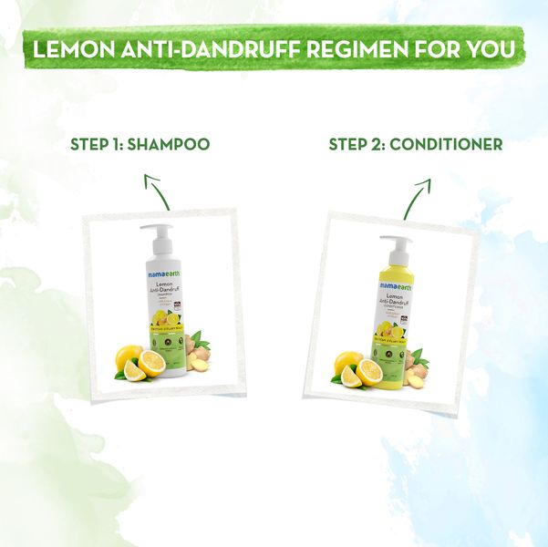 Mamaearth Lemon Anti Dandruff Conditioner 250 ml Controls Frizz