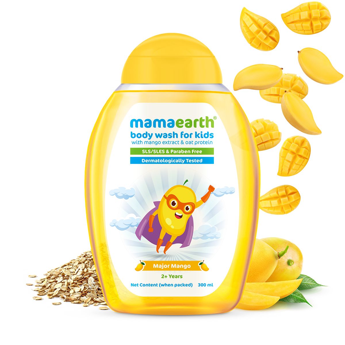 Mamaearth Major Mango Body Wash with Mango and Oat Protein 300 ml