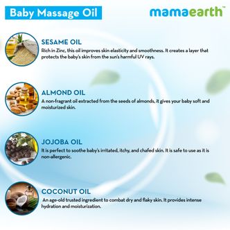 Soothing Massage Oil with Sesame, Almond and Jojoba Oil
