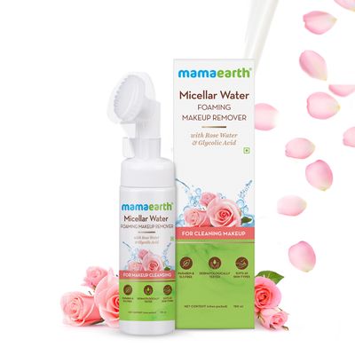mamaearth micellar water foaming makeup remover 